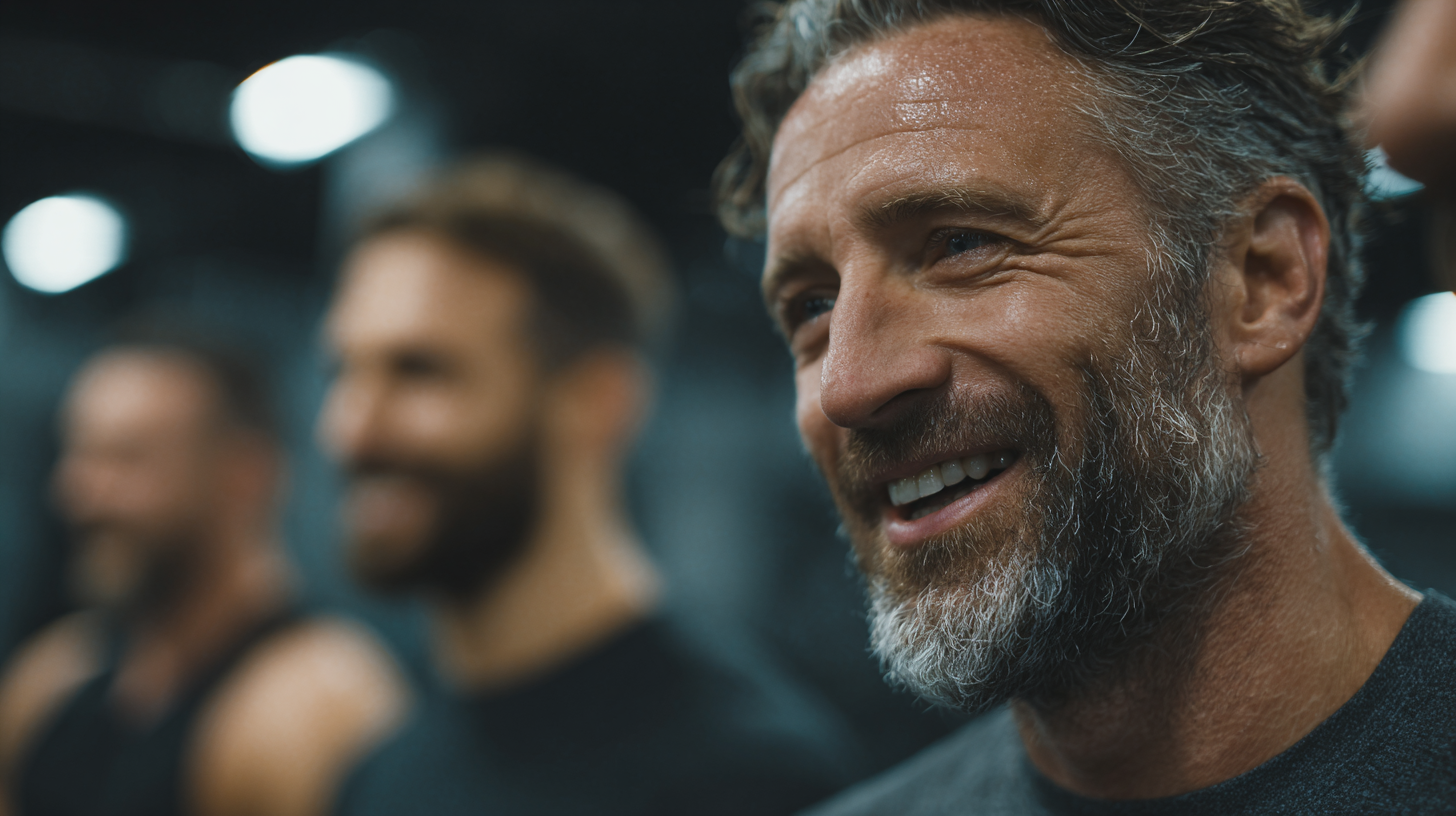 Чоловік готується до сну в затишній обстановці